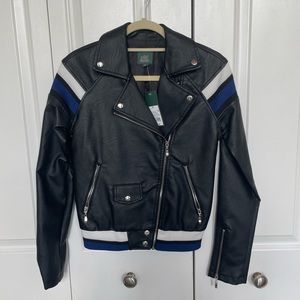 Faux leather jacket